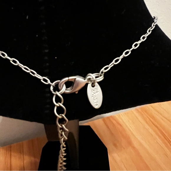 Lia Sophia Blue Stone with Rhinestone Necklace - Picture 6 of 9